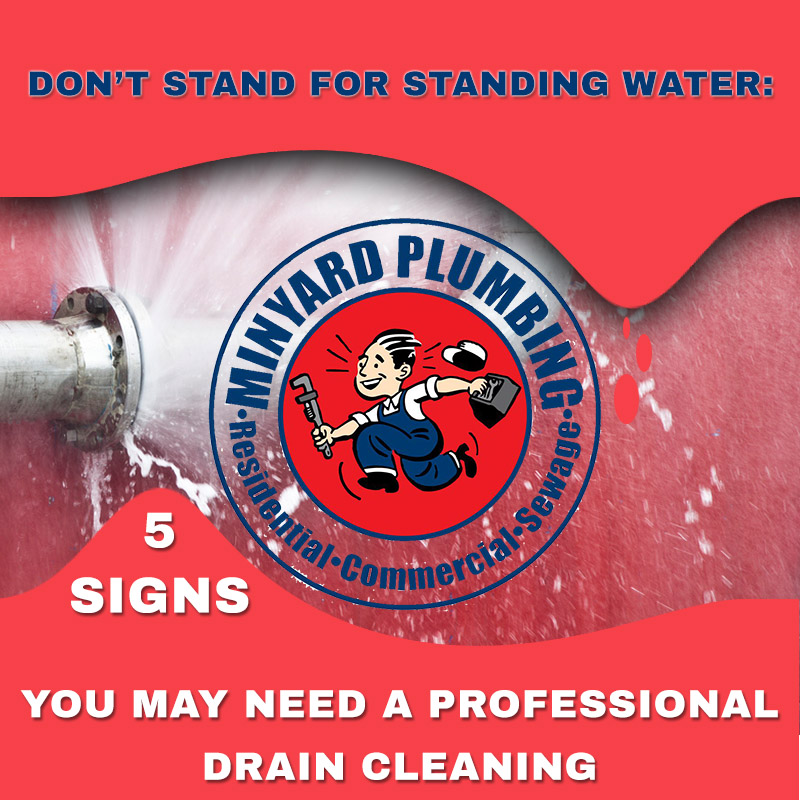 Don’t Stand for Standing Water: 5 Signs You May Need a Professional Drain Cleaning